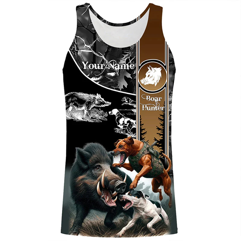 Outdoor Hunting Names - Débardeur personnalisé Boar Hunter pour hommes,
