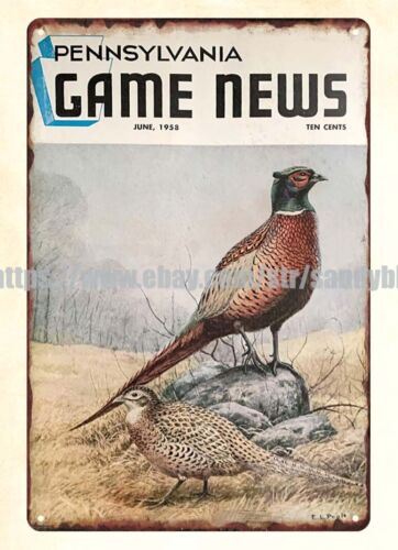 Hunting Quail - Panneau en métal décoratif pour la