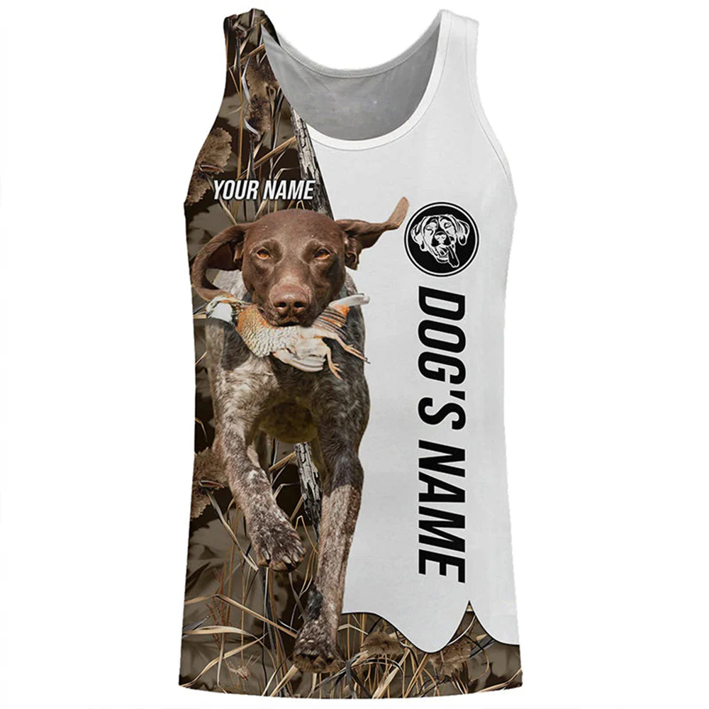 Outdoor Hunting Names - Débardeur personnalisé pour amoureux des chiens,