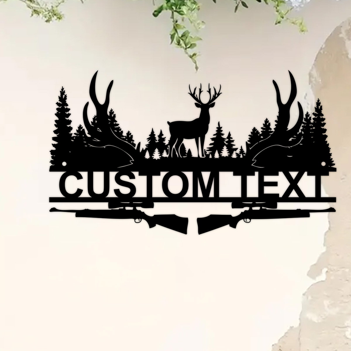 Outdoor Hunting Names - Signe en métal de cabine de