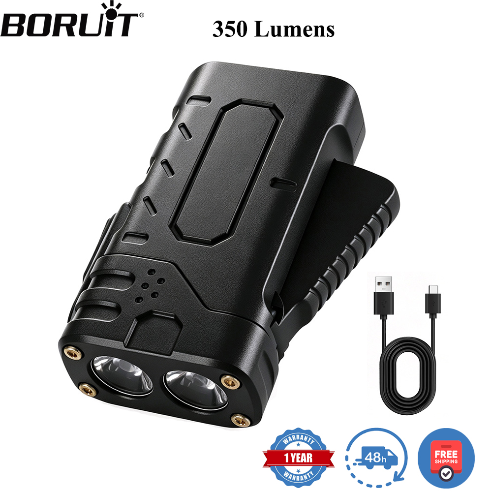 Hunting Fishing Outdoor - BORUIiT Lampe de poche LED EDC