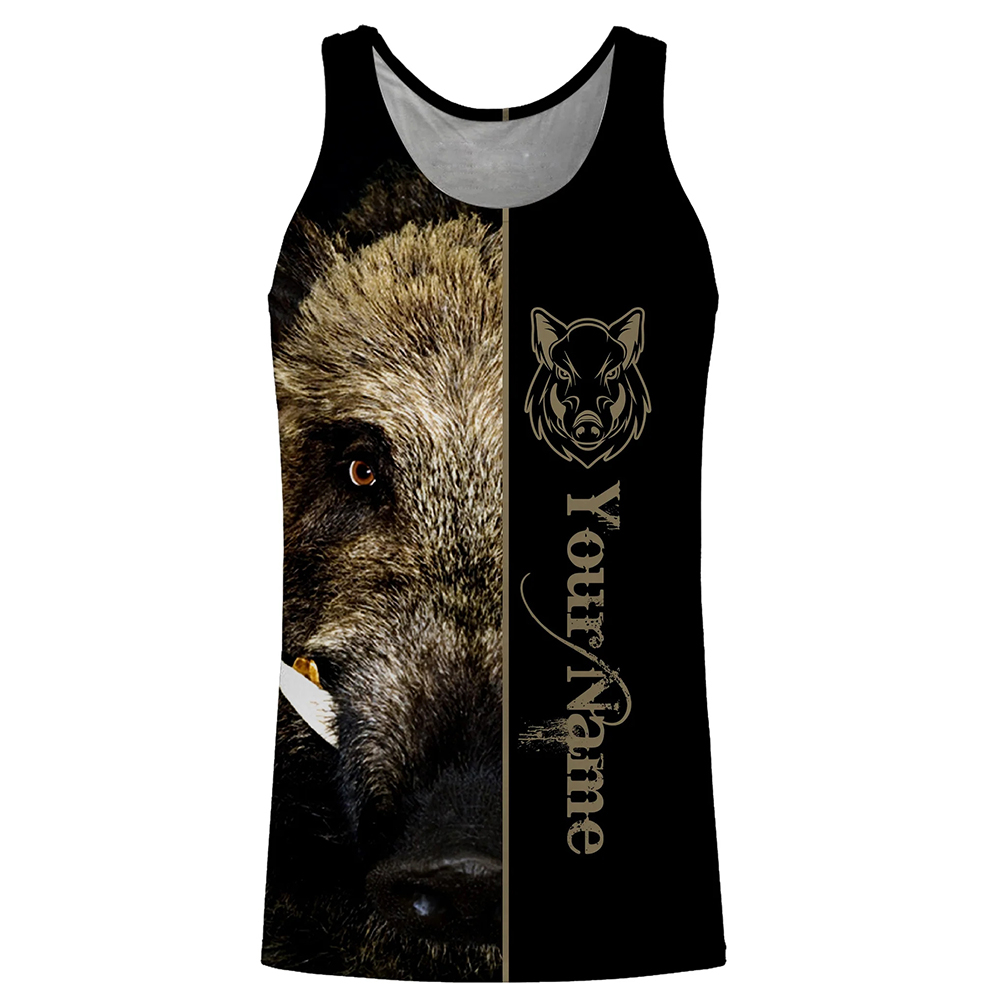 Outdoor Hunting Names - Débardeur personnalisé Boar Hunter pour hommes,