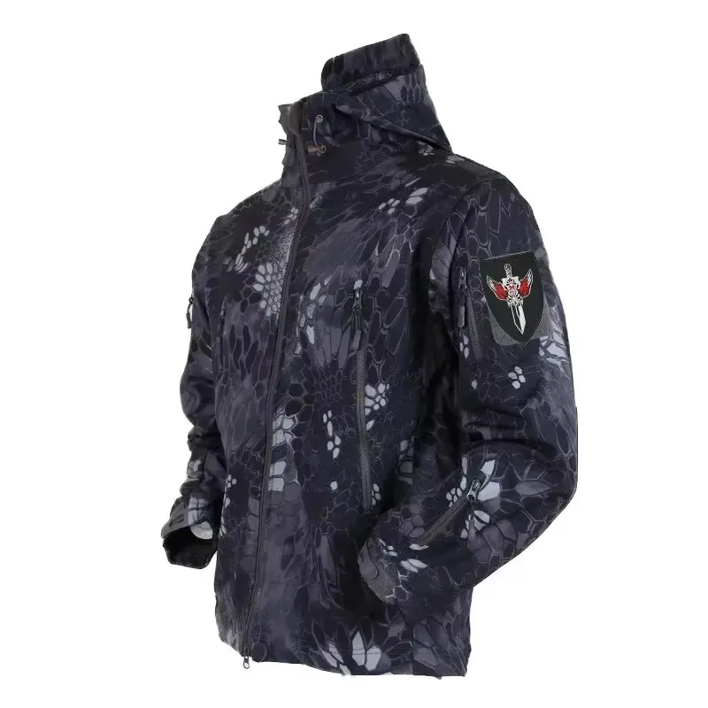 Men'S Outdoor Hunting Jacket - Assaut à coque souple de camouflage