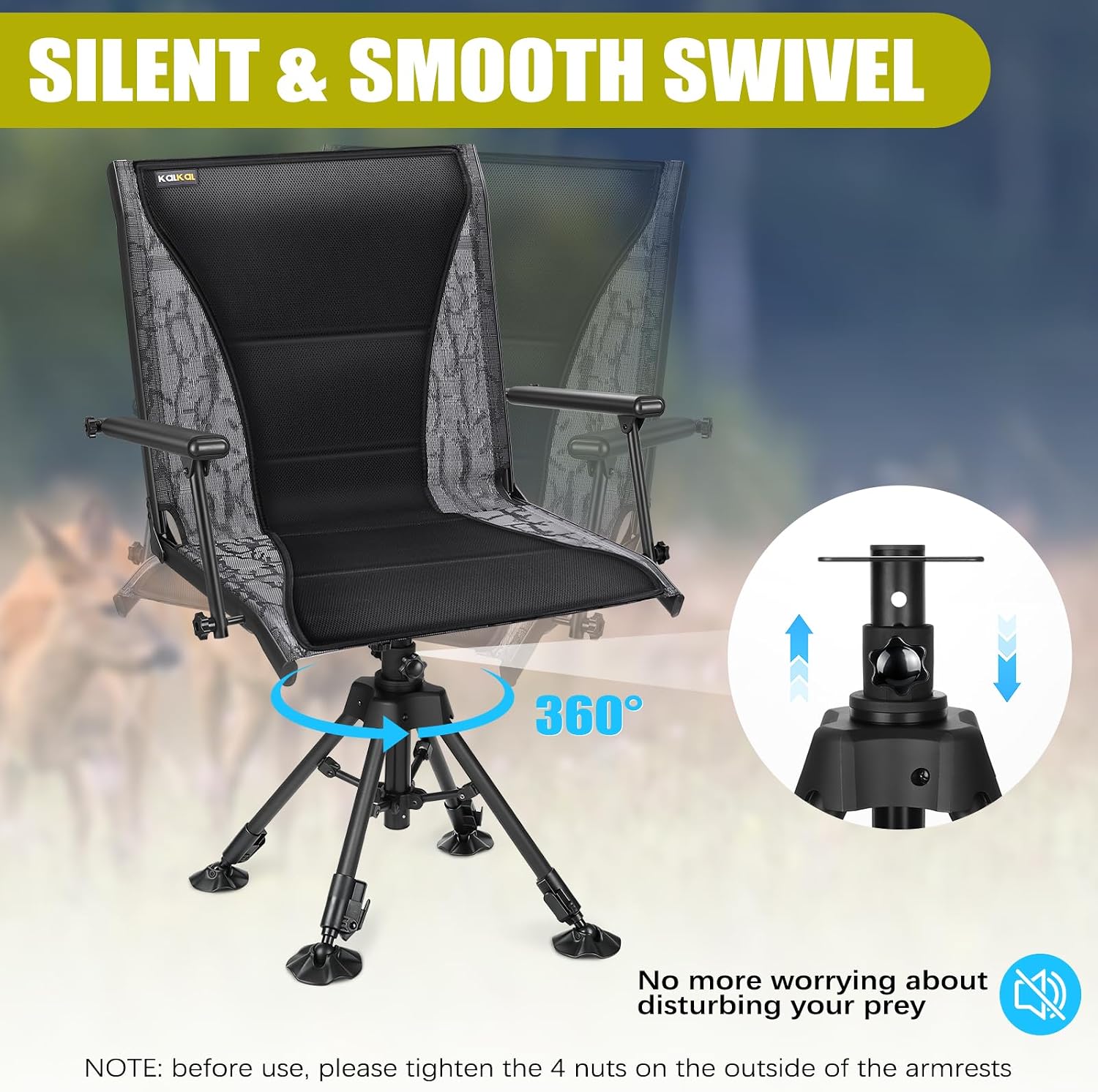 Chaise de chasse pivotante sil - Outdoor Hunting Blinds avis et prix