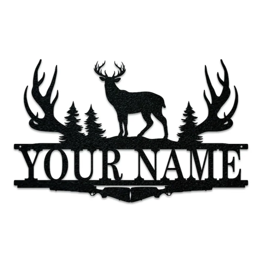 Buck Antler Split Monogram Sig - Outdoor Hunting Names avis et prix