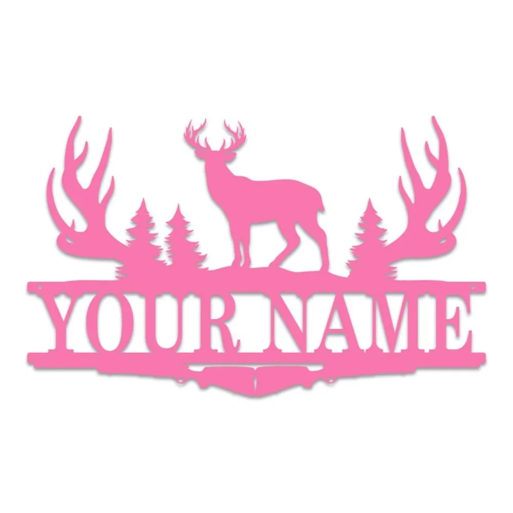 Buck Antler Split Monogram Sig - Outdoor Hunting Names avis et prix