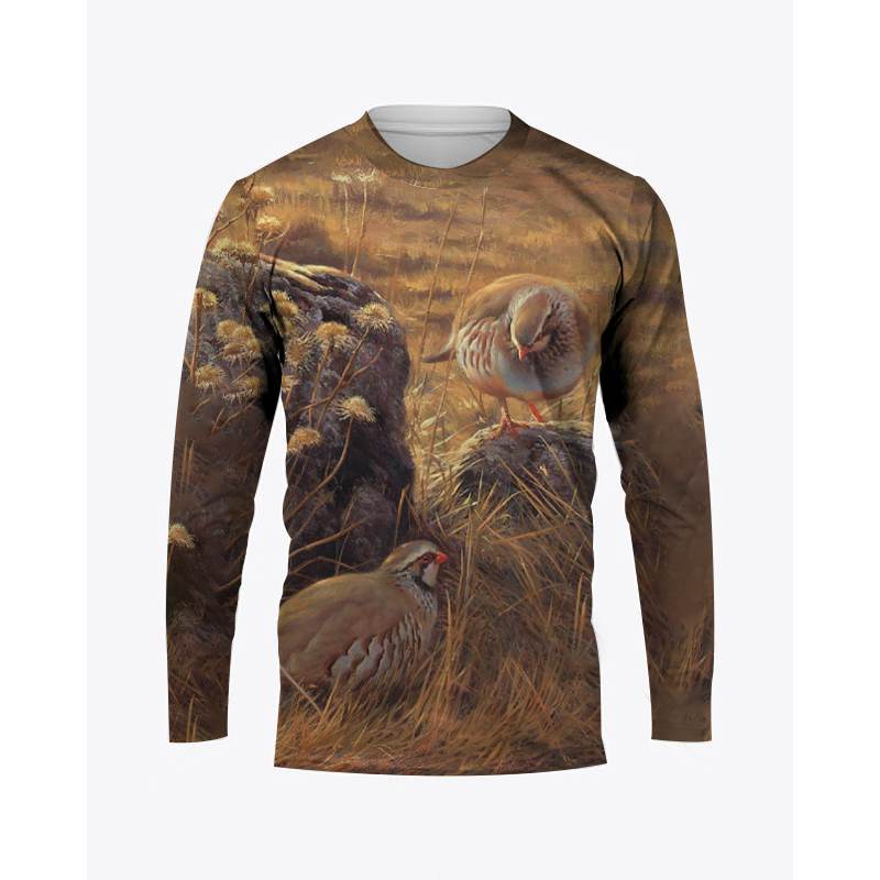 CamSolomon-T-shirt à col rond  - Hunting Quail avis et prix