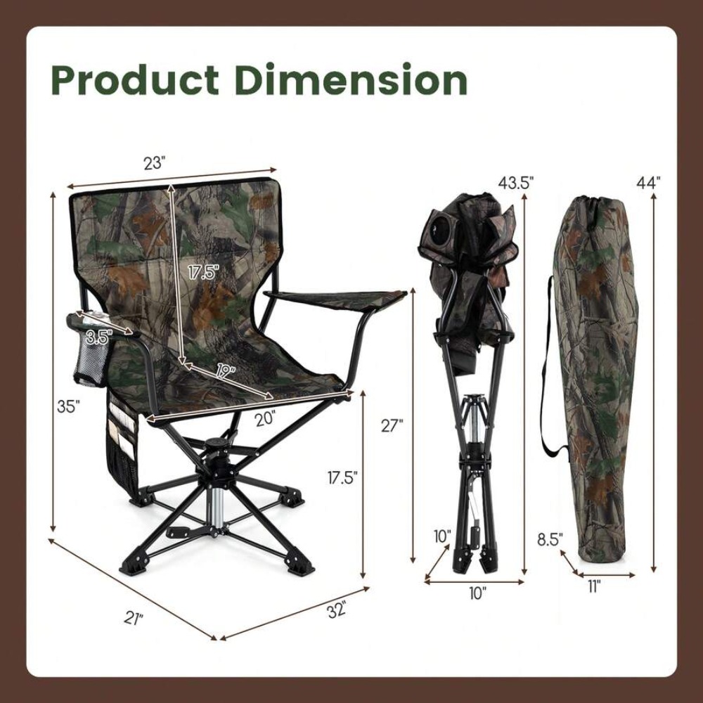 Chaise de chasse pivotante à 3 - Outdoor Hunting Blinds avis et prix