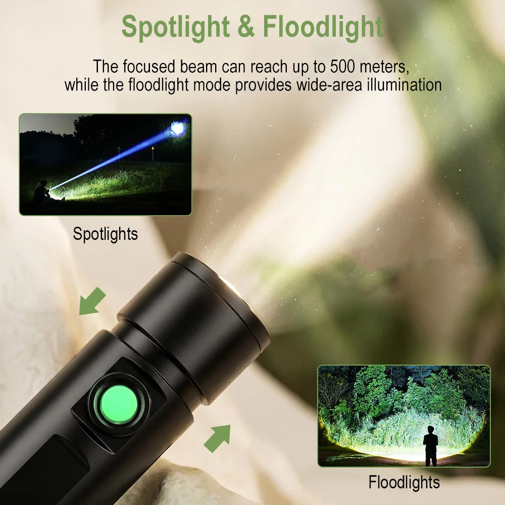 BORUiT 300LM 500M Lampe torche - Outdoor Hunting Bike avis et prix