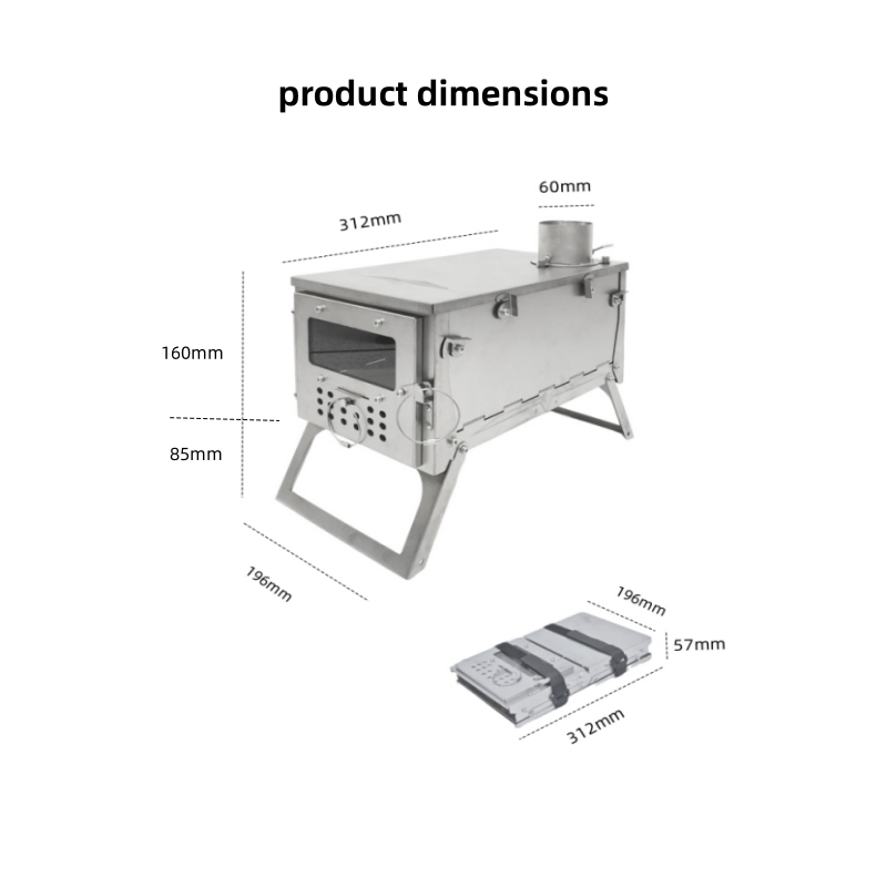 Poêle à bois pliable, en acier - Outdoor Hunting Tent avis et prix