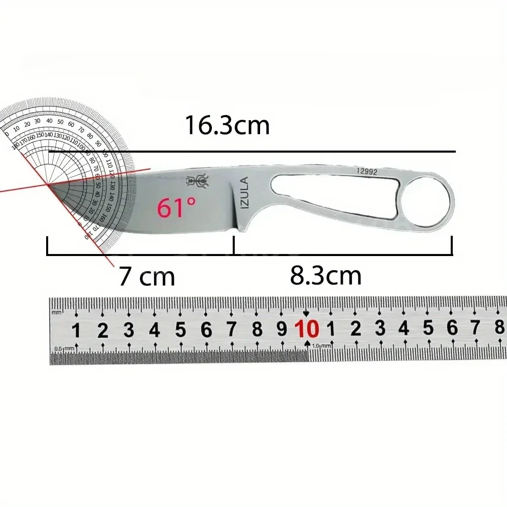 IZULA couteau droit haute rési - Knife Hunting Fixed Blade avis et prix